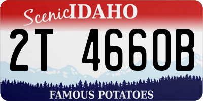 ID license plate 2T4660B