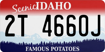ID license plate 2T4660J