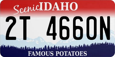 ID license plate 2T4660N
