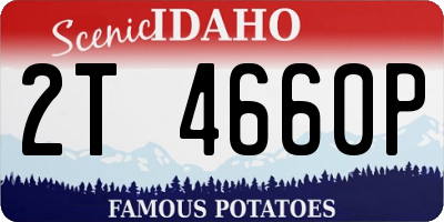 ID license plate 2T4660P