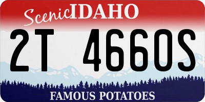 ID license plate 2T4660S