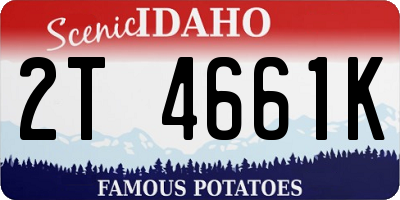 ID license plate 2T4661K