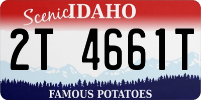ID license plate 2T4661T