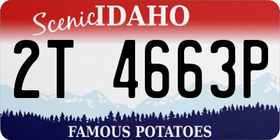 ID license plate 2T4663P