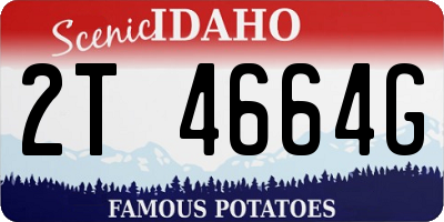ID license plate 2T4664G