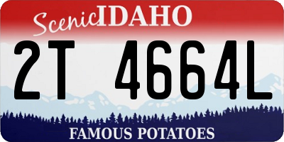 ID license plate 2T4664L