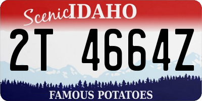 ID license plate 2T4664Z