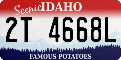 ID license plate 2T4668L