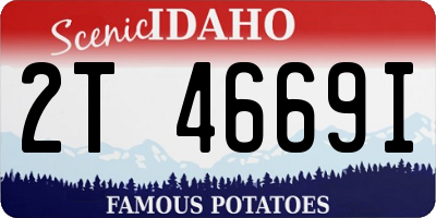 ID license plate 2T4669I