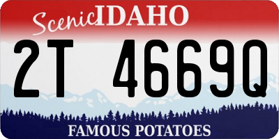 ID license plate 2T4669Q