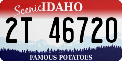 ID license plate 2T4672O