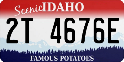 ID license plate 2T4676E