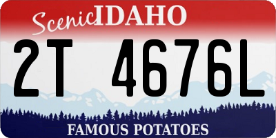 ID license plate 2T4676L