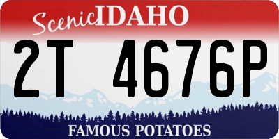 ID license plate 2T4676P