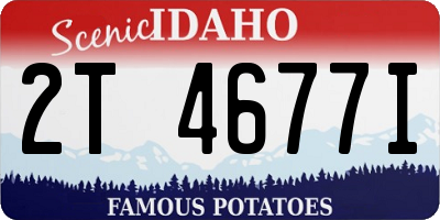 ID license plate 2T4677I