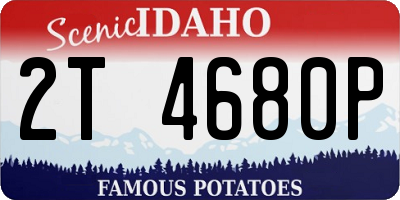 ID license plate 2T4680P
