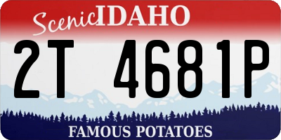ID license plate 2T4681P