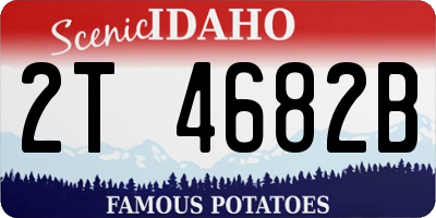 ID license plate 2T4682B