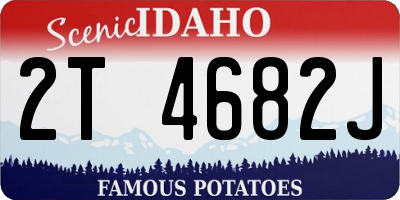 ID license plate 2T4682J