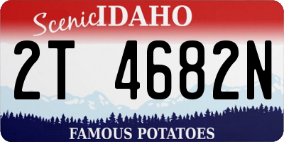 ID license plate 2T4682N