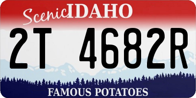 ID license plate 2T4682R