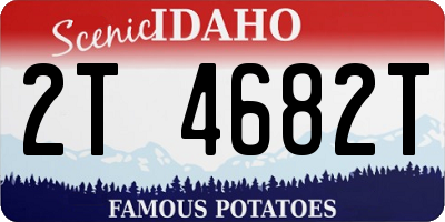 ID license plate 2T4682T