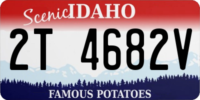 ID license plate 2T4682V