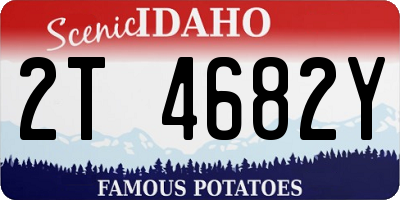 ID license plate 2T4682Y