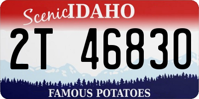 ID license plate 2T4683O