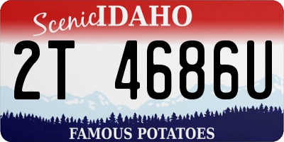 ID license plate 2T4686U