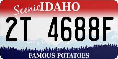 ID license plate 2T4688F