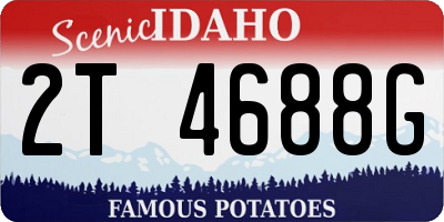 ID license plate 2T4688G