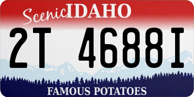 ID license plate 2T4688I