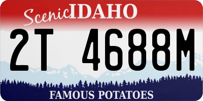ID license plate 2T4688M