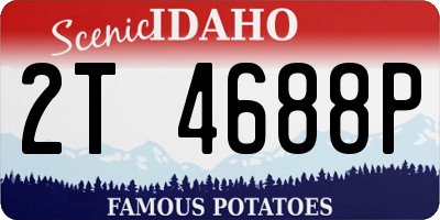 ID license plate 2T4688P