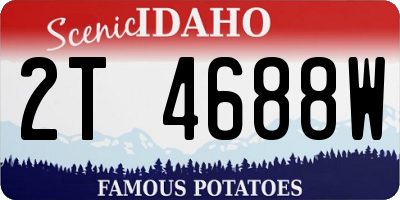 ID license plate 2T4688W