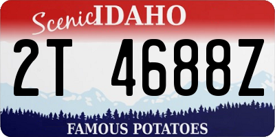 ID license plate 2T4688Z