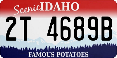 ID license plate 2T4689B