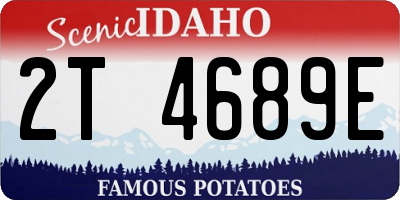 ID license plate 2T4689E