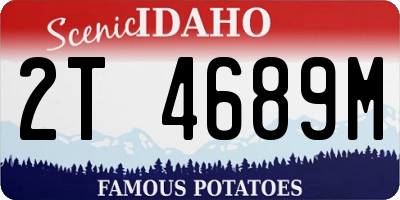 ID license plate 2T4689M