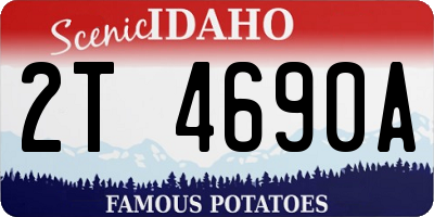 ID license plate 2T4690A