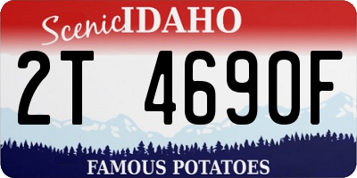 ID license plate 2T4690F