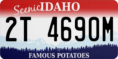 ID license plate 2T4690M