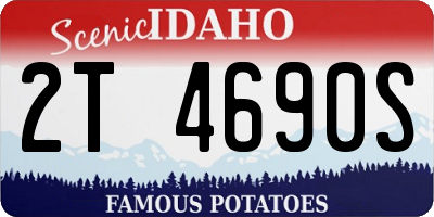 ID license plate 2T4690S