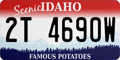 ID license plate 2T4690W