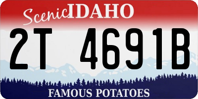 ID license plate 2T4691B