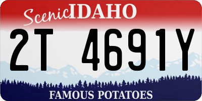 ID license plate 2T4691Y