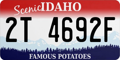 ID license plate 2T4692F