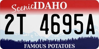 ID license plate 2T4695A