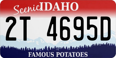ID license plate 2T4695D